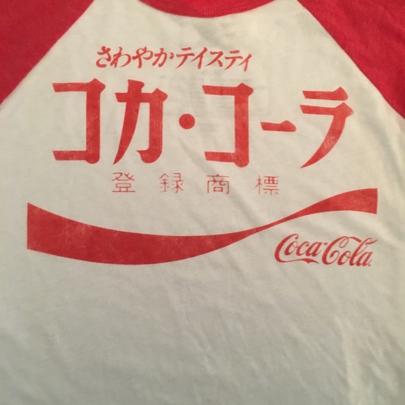 🇯🇵 *NEW* NWOT Japanese Coca Cola 3/4 sleeve - Picture 5 of 7